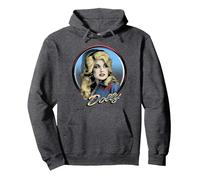 Dolly Parton Western Pullover Hoodie, Adult Unisex, Dark Heather Grey, Small