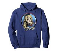 Dolly Parton Western Pullover Hoodie, Adult Unisex, Navy Blue, Small
