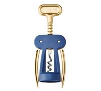 Dolly Parton Wing Corkscrew, Blue and Gold Wine Bottle Opener with Ergonomic Grip, Stylish and Easy One-Piece Cork Removal, 2.55 x 1.71 x 6.69 Inch