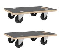 Dolly Trolleys Moving Trolley Furniture Mover Slider 2 pcs Rectangular vidaXL