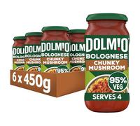 Dolmio Bolognese Chunky Mushroom Pasta Sauce Jar, Bulk Multipack 6 x 450g