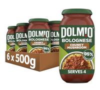 Dolmio Bolognese Chunky Mushroom Pasta Sauce Jar, Bulk Multipack 6 x 500g
