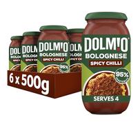 Dolmio Bolognese Intense Spicy Chilli Pasta Sauce Jar, Bulk Multipack 6 x 500g