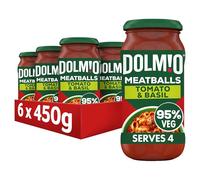 Dolmio Bolognese Meatball Tomato and Basil Pasta Sauce Jar, Bulk Multipack 6 x 450g