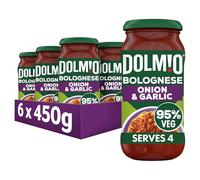 Dolmio Bolognese Onion and Garlic Pasta Sauce Jar, Bulk Multipack 6 x 450g