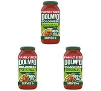 Dolmio Bolognese Original Pasta Sauce Family Size Jar 675g (Pack of 3)
