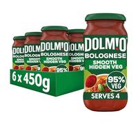 Dolmio Bolognese Smooth Tomato Hidden Vegetable Pasta Sauce Jar, Bulk Multipack 6 x 450g