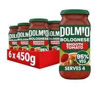 Dolmio Bolognese Smooth Tomato Pasta Sauce Jar, Bulk Multipack 6 x 450g