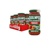 Dolmio Bolognese Smooth Tomato Pasta Sauce Jar, Bulk Multipack 6 x 450g