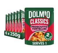 Dolmio Classics Prosciutto Tortellini ready in 2 minutes Pasta Ready Meal serves 1 multipack 6x 250g