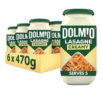 Dolmio Creamy Sauce for Lasagne, White Pasta Sauce Jar, Bulk Multipack 6 x 470g