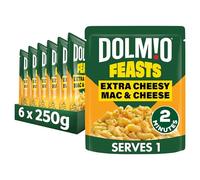 Dolmio Feasts Cheesy Mac & Cheese ready in 2 minutes Pasta Ready Meal serves 1 multipack 6x 250g