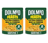 DOLMIO Feasts Extra Cheesy Mac & Cheese, 2 Minute Cook Time - Pack of 2
