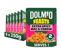 Dolmio Feasts Spicy Mac & Cheese ready in 2 minutes Pasta Ready Meal serves 1 multipack 6x 250g