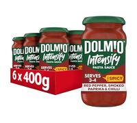 Dolmio Intensify Spicy Red Pepper Smoked Paprika & Chilli Pasta Sauce Jar, perfect for a quick pasta meal for 3-4, Bulk Multipack 6 x 400g