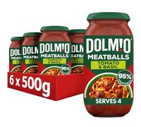 Dolmio Meatball Bolognese Tomato and Basil Sauce Jar, Bulk Multipack 6 x 500g
