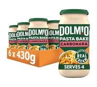 Dolmio Pasta Bake Carbonara Pasta Sauce Jar, 6 x 430g, Multipack