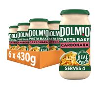 Dolmio Pasta Bake Carbonara Pasta Sauce Jar, Bulk Multipack 6 x 430g