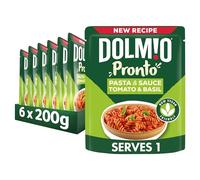 Dolmio Pasta Pronto Tomato & Basil Microwave Fusili with Sauce, Bulk Multipack 6 x 200g Pouches