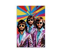 DOLNJUH Bee Gees Amazing Singer Wonderful Music Album Cover Canvas Poster Wall Art Decorative Painting Bedroom Painting Posters 20x30inch(50x75cm) Unframe-style