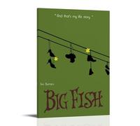 DOLNJUH Big Fish Famous Iconic Movie And Popular TV Series Canvas Poster Wall Art Decorative Painting Bedroom Painting Posters 08x12inch(20x30cm) Frame-style