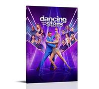 DOLNJUH Dancing with The Stars Famous Iconic Movie And Popular TV Series Canvas Poster Wall Art Decorative Painting Bedroom Painting Posters 12x18inch(30x45cm) Frame-style