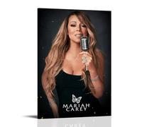 DOLNJUH Mariah Carey Amazing Singer Wonderful Music Album Cover Canvas Poster Wall Art Decorative Painting Bedroom Painting Posters 24x36inch(60x90cm) Frame-style