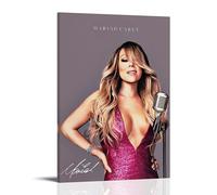 DOLNJUH Mariah Carey Amazing Singer Wonderful Music Album Cover Canvas Poster Wall Art Decorative Painting Bedroom Painting Posters 08x12inch(20x30cm) Frame-style