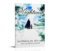 DOLNJUH Nightwish Amazing Singer Wonderful Music Album Cover Canvas Poster Wall Art Decorative Painting Bedroom Painting Posters 12x18inch(30x45cm) Frame-style