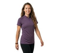 Dolomite Cristallo merino Zip Short Sleeve T-shirt Purple M Woman