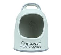 Dolomite Grey Ceramic Salt Cellar Pig Kitchen Spices Condiment Dispenser