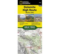 Dolomite High Route (Alta Via 1) Map : Trails Illustrated
