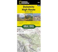 Dolomite High Route Map [Alta Via 1] Map: 1:25000 (National Geographic Trails Illustrated Map)