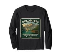 Dolomites Hiking Adventure Italy Mountain View Long Sleeve T-Shirt