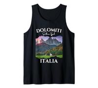 Dolomites Italy in Italian Language Alt Vista Hiking Groups Tank Top