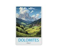 Dolomites Italy Vintage Metal Tin Sign
