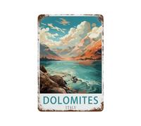 Dolomites Italy Vintage Metal Tin Sign
