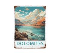 Dolomites Italy Vintage Metal Tin Sign