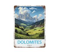Dolomites Italy Vintage Metal Tin Sign