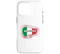 Dolomites Rock Climbing Carabiner Case for iPhone 16 Pro