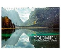 Dolomites - Round trip around the Three Peaks UK-Version (Wall Calendar 2026 DIN A4 Landscape), CALVENDO 12 Month Wall Calendar