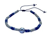 DOLON Softball Bracelet Handcrafted 2x4mm Imperial Stone Beads Men & Women Sports Accessories Jewelry Gift for Playeres,Teams Christmas,Birthday,Game Day, M, Stone, no gemstone