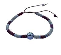 DOLON Softball Bracelet Handcrafted 2x4mm Imperial Stone Beads Men & Women Sports Accessories Jewelry Gift for Playeres,Teams Christmas,Birthday,Game Day, M, Stone, no gemstone