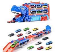 Doloowee 2 in 1 Dinosaur Toy Cars for 3 4 5 Year Old Boys