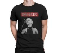 Dolores-O-Riordan-T-Shirts-The-Cranberries-Cotton-Clothing-Short-Sleeve-O-Neck-Tees Black