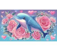 dolphin 1000 Piece Jigsaw Puzzle for Adults Kids - Impossible Hard Challenging Game Great Gift Idea 75x50/1000pcs