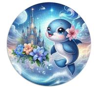 Dolphin 1000 Piece Jigsaw Puzzle for Kids And Adults Ocean Theme Colourful Jigsaws Educational Games Great Gift 1000pcs (67.5x67.5cm)