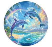 Dolphin 1000 Piece Jigsaw Puzzle for Kids And Adults Ocean World Colourful Jigsaws Educational Games Great Gift 1000pcs (67.5x67.5cm)
