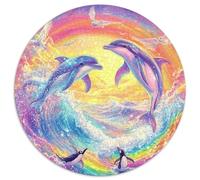 Dolphin 1000 Piece Jigsaw Puzzle for Kids And Adults Ocean World Colourful Jigsaws Educational Games Great Gift 1000pcs (67.5x67.5cm)