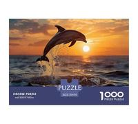 Dolphin, 1000-piece Puzzle, A Mindful Pastime for Relaxation And Skill-building, Great for Interior Décor, Suitable for Ages 10+, 70x50cm/1000pcs